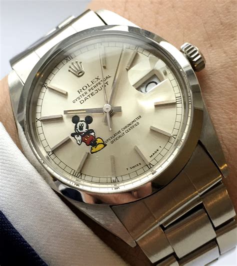 rolex disney mickey mouse watch|Rolex datejust Mickey Mouse.